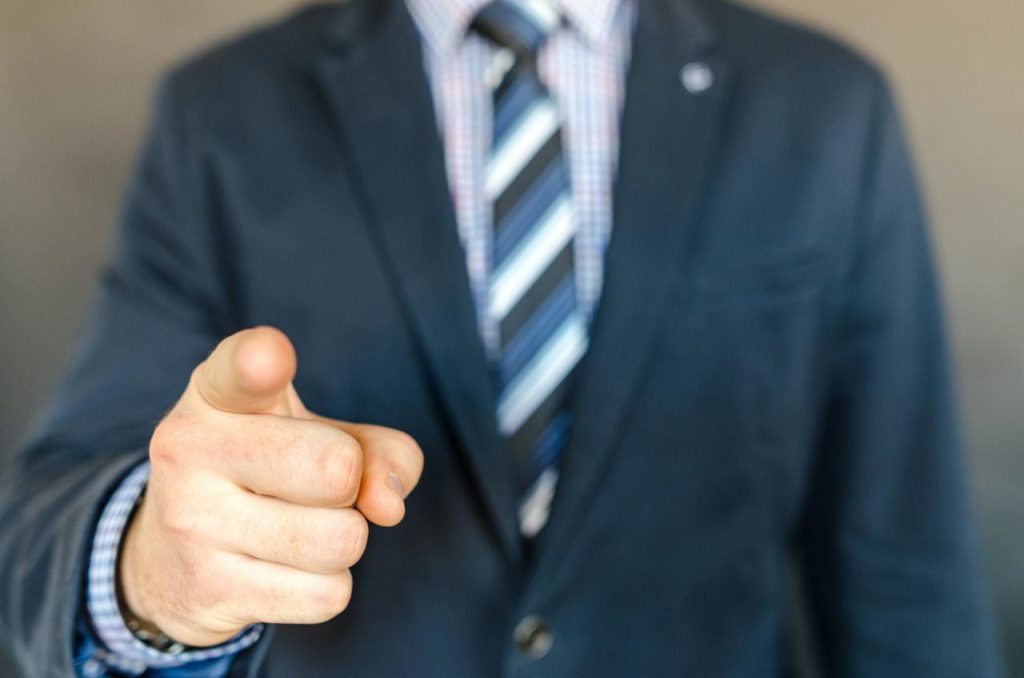Finger Pointing Header